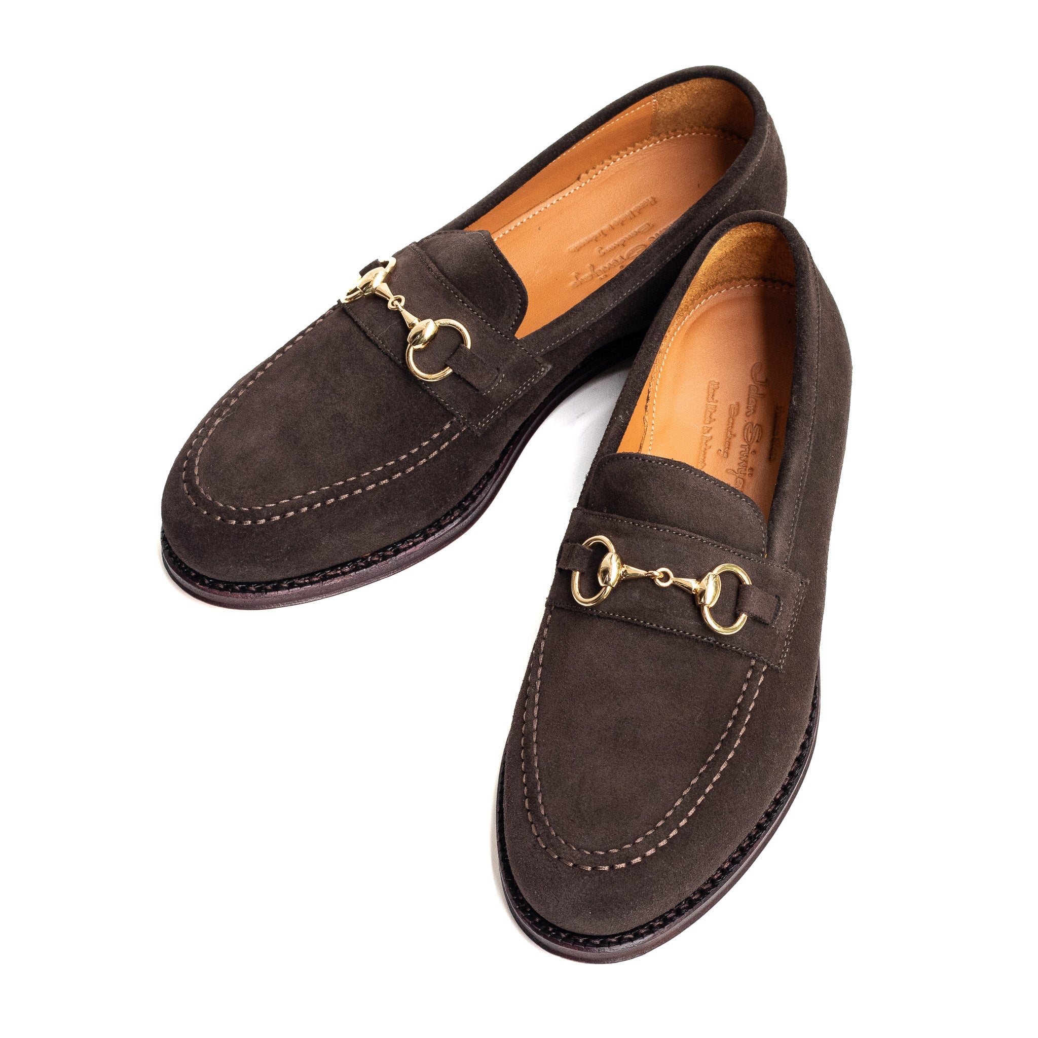 Men's Horse Bit Loafer / Dark Brown Suede 98687 – Jalan Sriwijaya