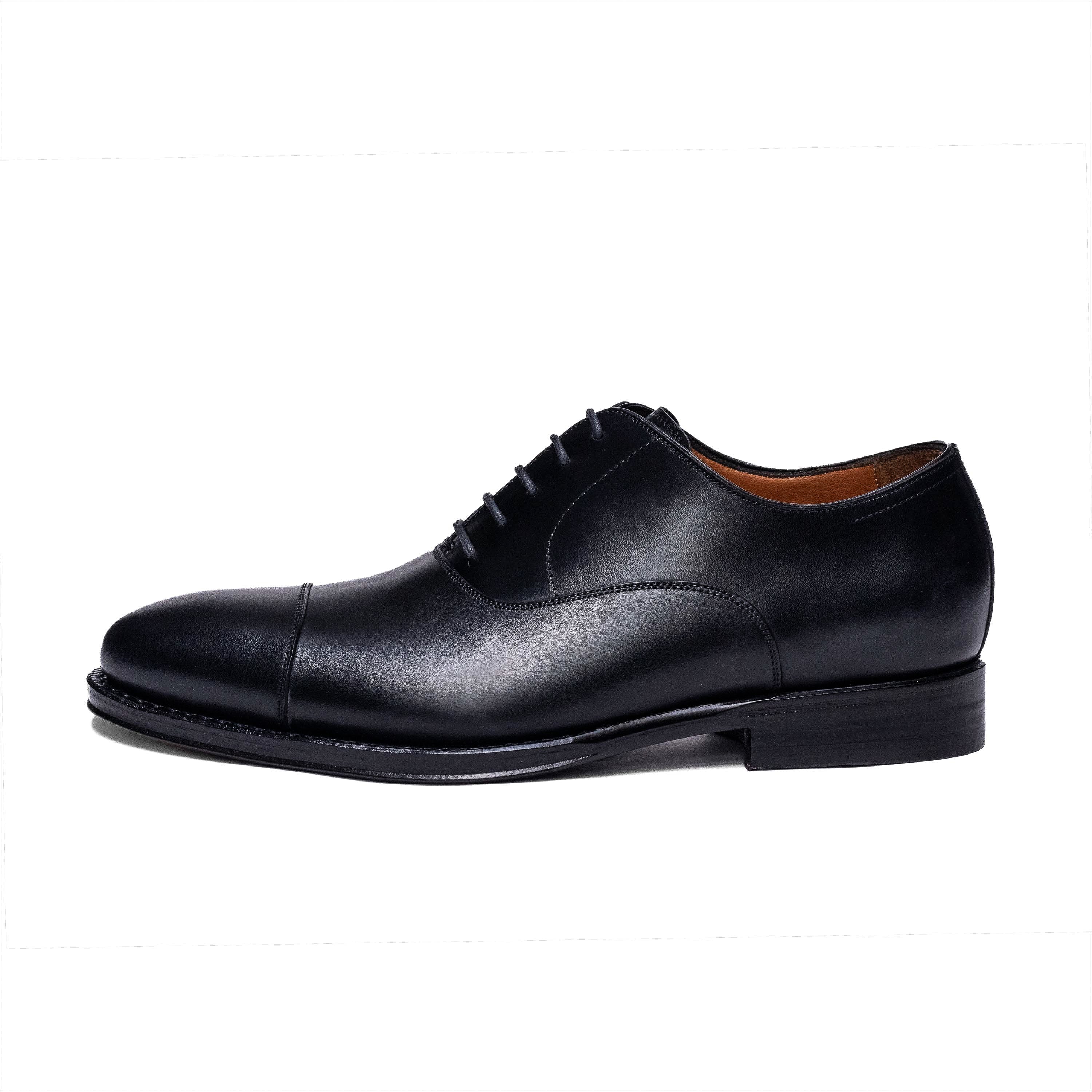 Men's Oxford Cap Toe / Black Calf 98317 – Jalan Sriwijaya