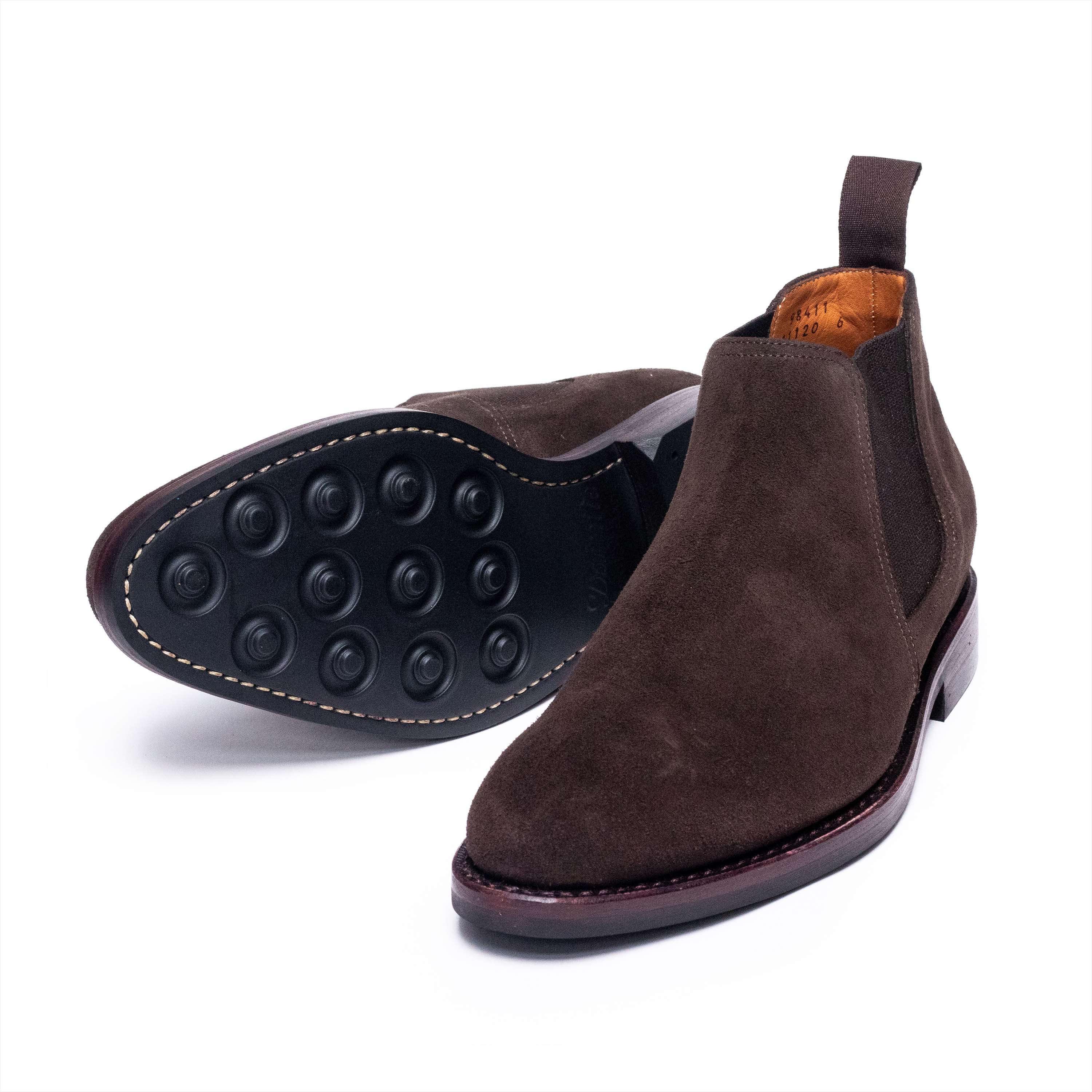 Men's Chelsea Boots / Dark Brown Suede 98411