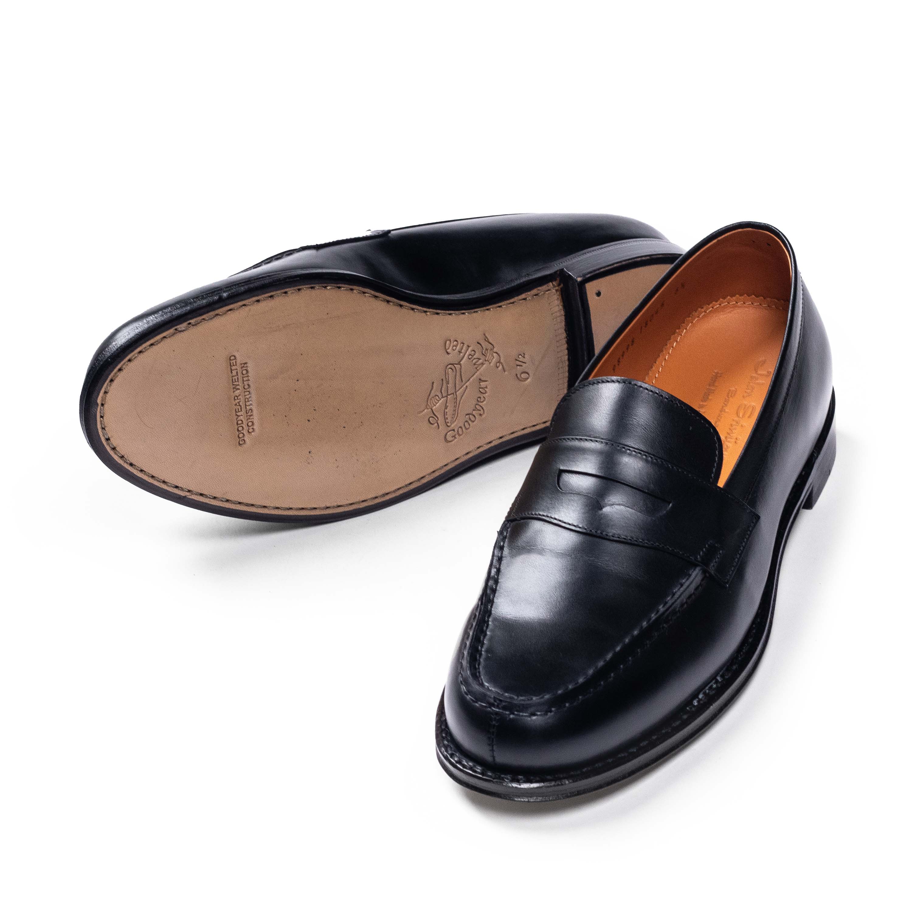 Men's Penny Loafer / Black Calf 98998 – Jalan Sriwijaya