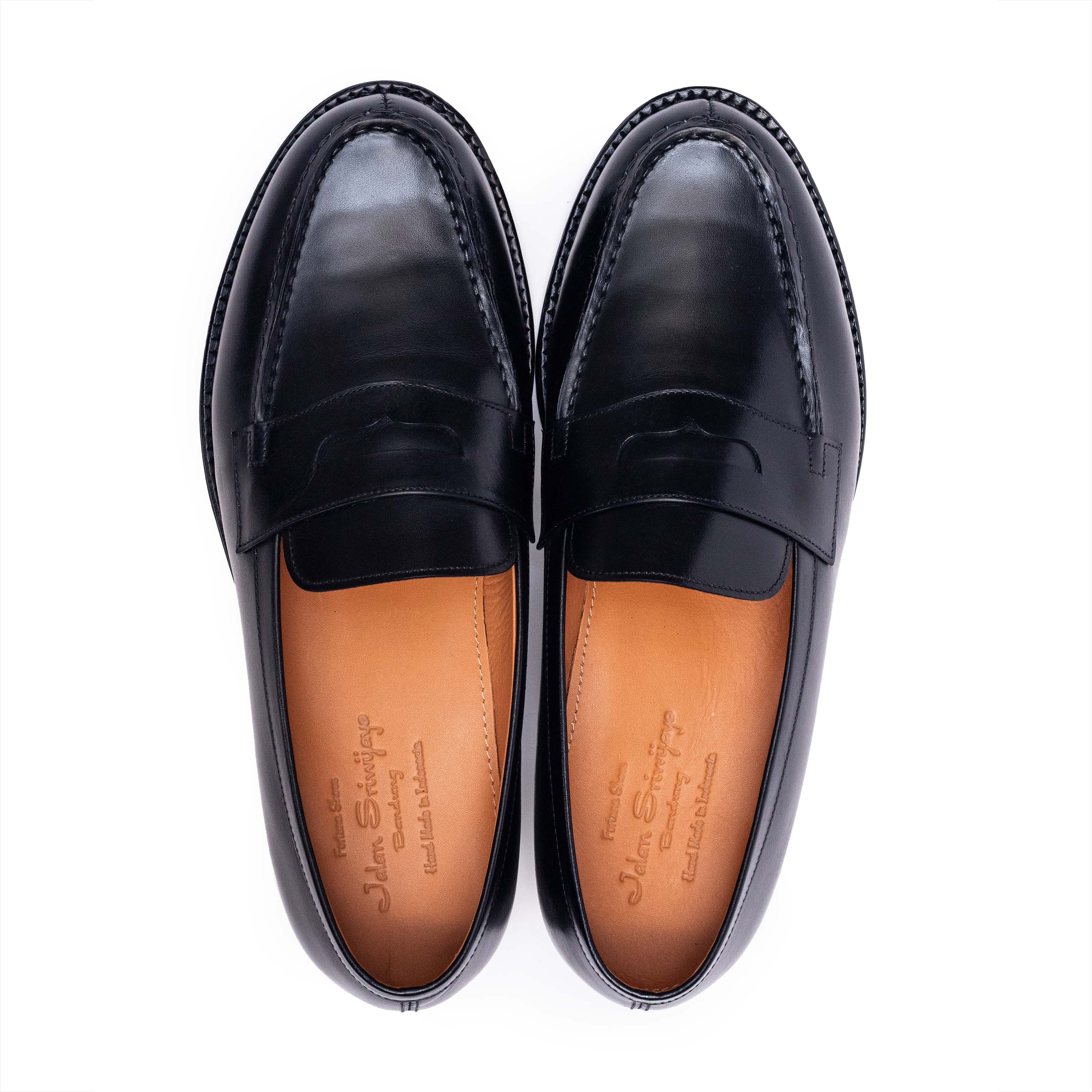 Men's Penny Loafer / Black Calf 98998 – Jalan Sriwijaya